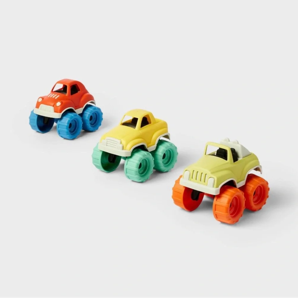 Truck Set- 3pk - Gigglescape™:Plastic Toy Vehicle Playsets, Non-Powered, Ages 2+